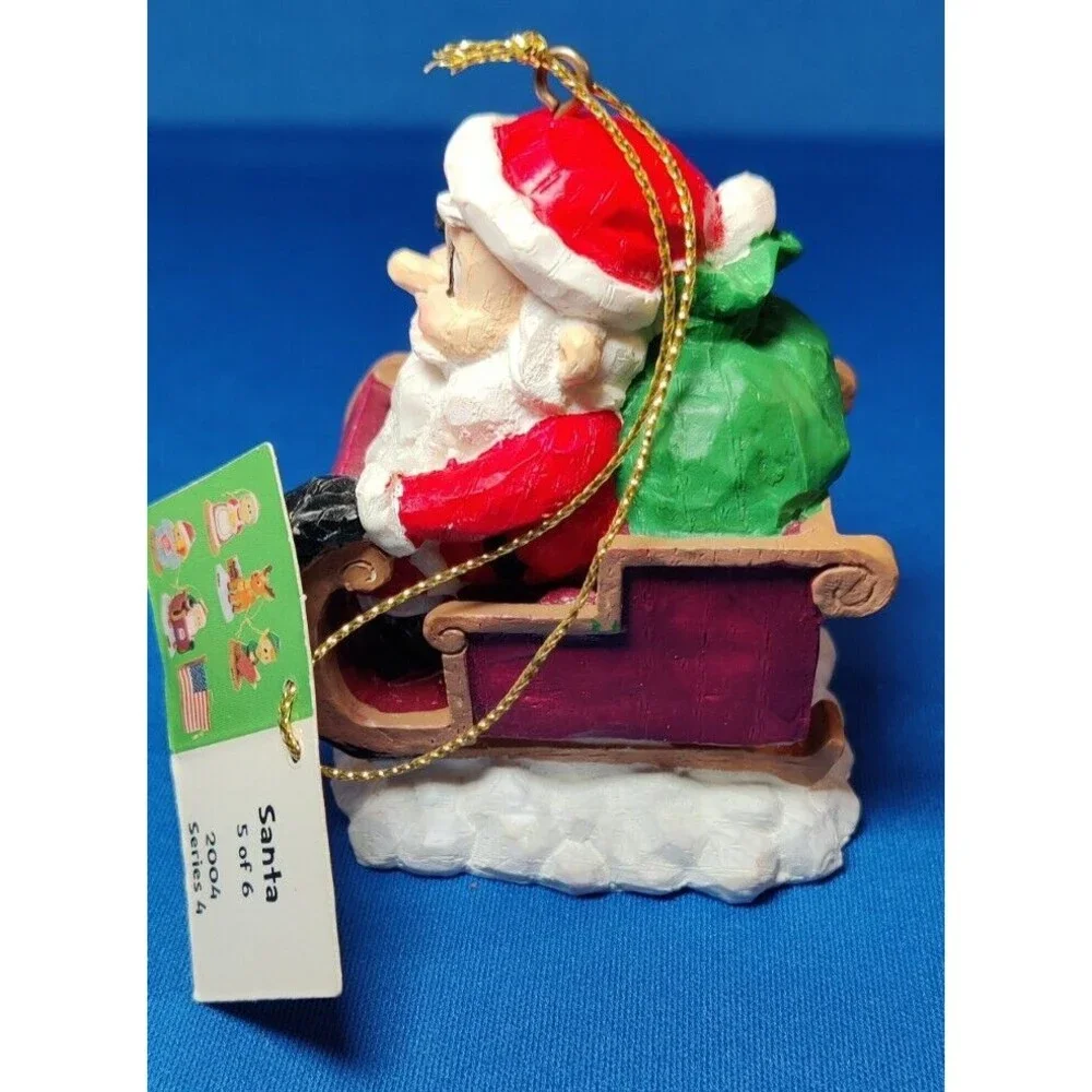 Marathon Oil Christmas Ornament Number Five From Series 6, 2004-XMAS Santa